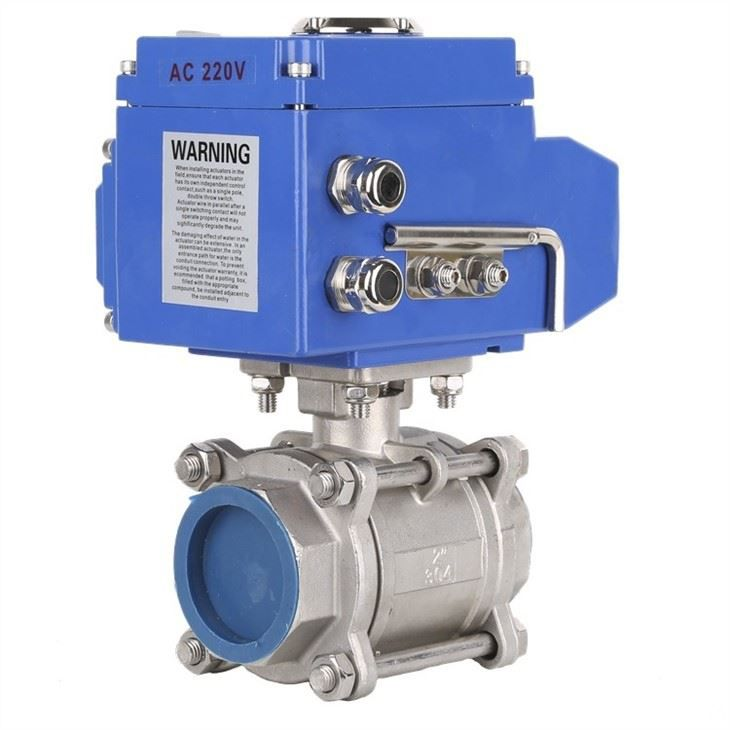 BSPT/NPT Thread DN50mm Actuated Ball Valve